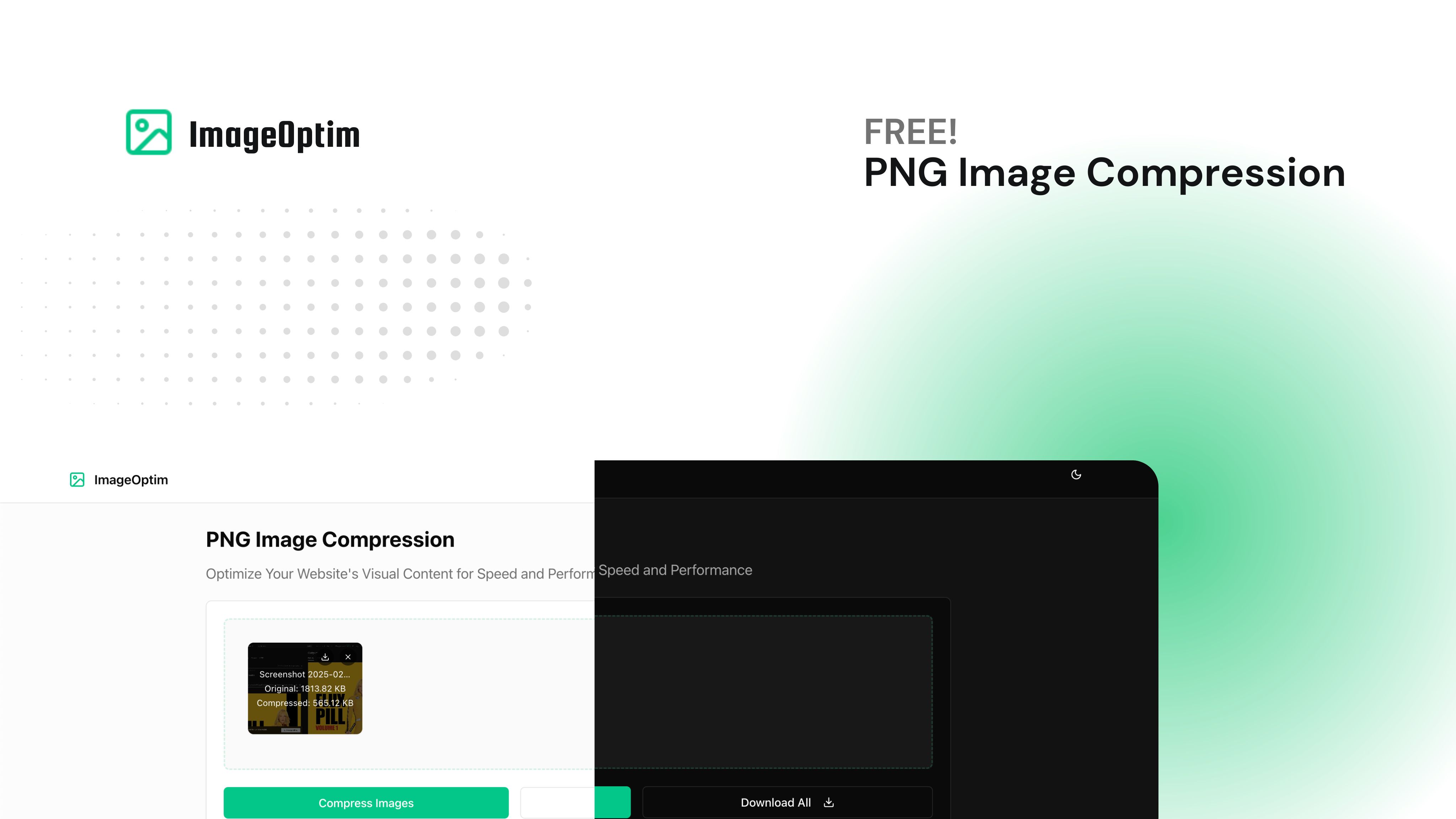PNG Image Compression: Visual representation of image optimization